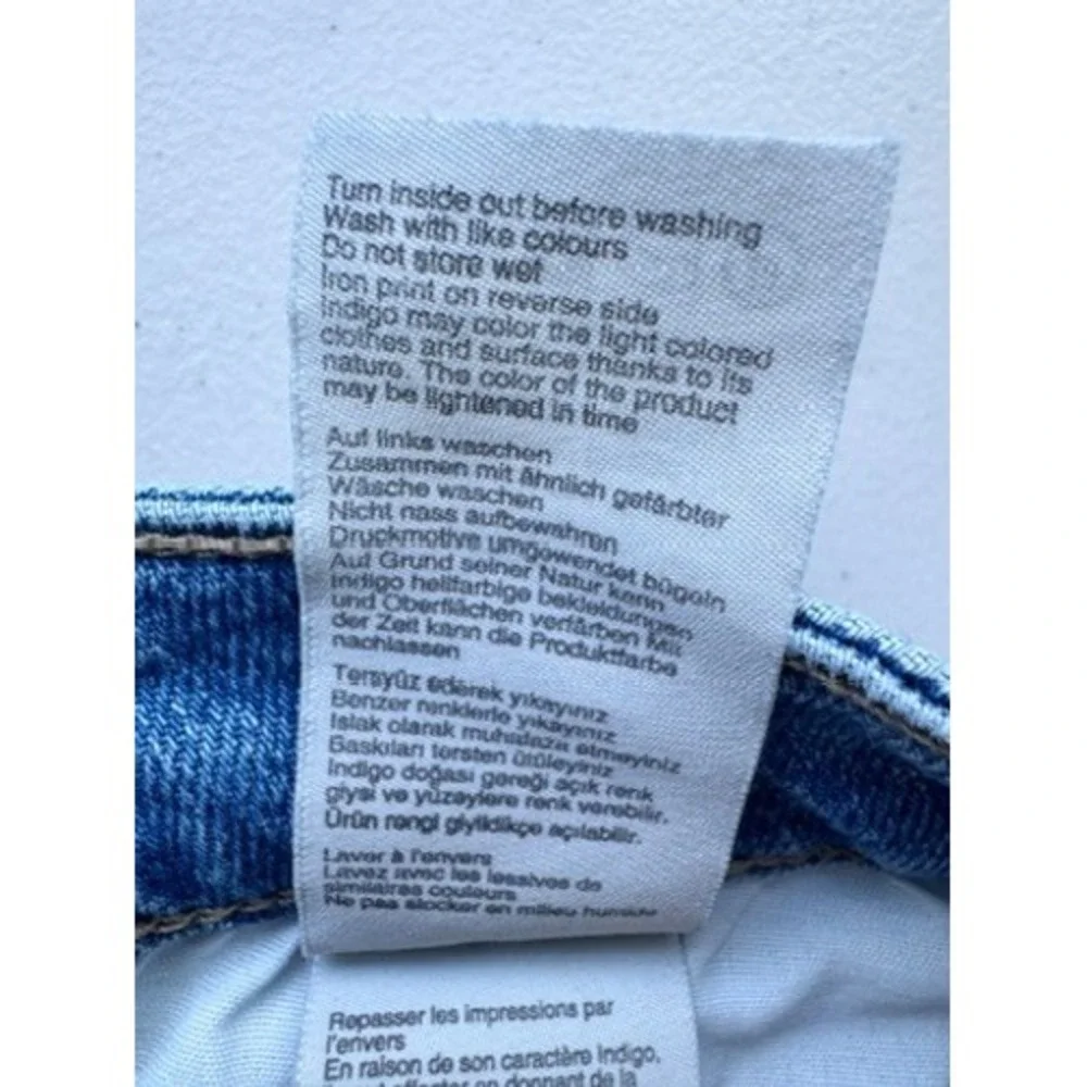 Mavi Heidi Long Shorts Light Brushed Classic Blue High Rise Denim 30 M1411211